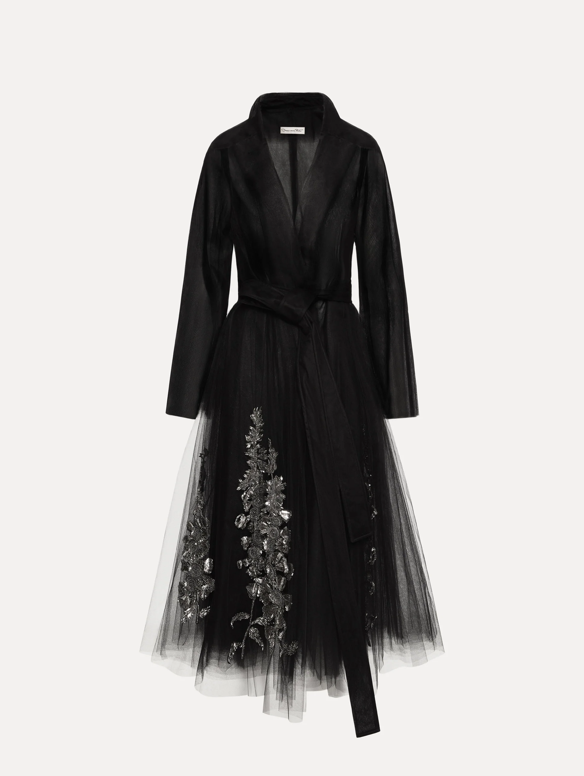 Foxglove Sequin Embroidered Opera Coat